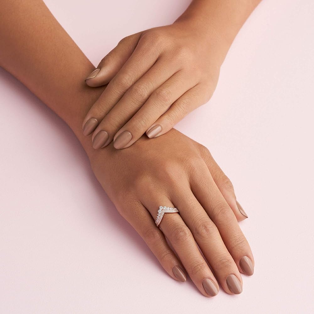 Pandora ストーン付きシルバーリング 9 PANDORA 指輪 リング ハート ロウ シルバー レディース